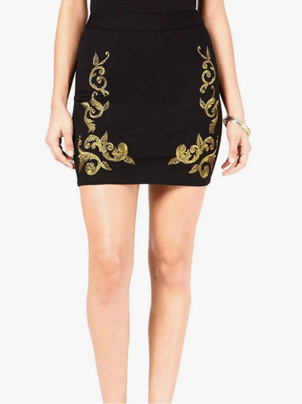 GUESS BIANCA EMBROIDERED MINI SKIRT XL NWT